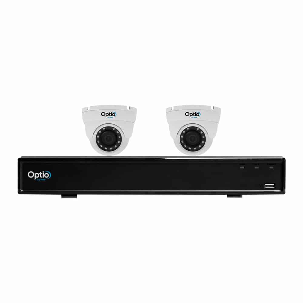 (image for) Optio 2x 4MP CVI Eyeball Cameras & 4 Channel 1TB DVR CCTV Kit